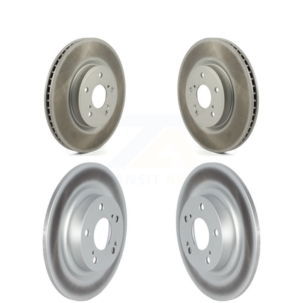 Coated Disc Brake Rotors Front Rear Kit For 2024 Acura Integra 1.5L