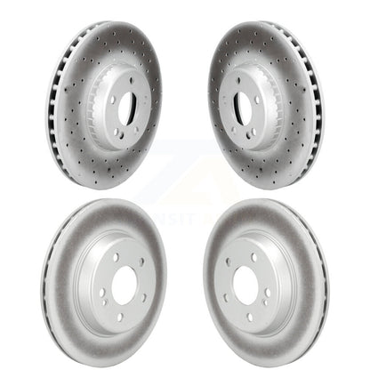 Coated Disc Brake Rotors Front Rear Kit For Mercedes-Benz C300 C400 C350e