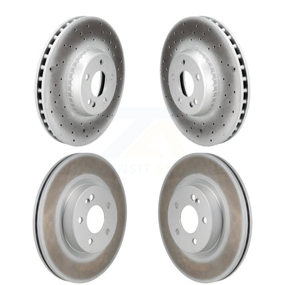 Coated Disc Brake Rotors Front Rear Kit For Mercedes-Benz GLC300