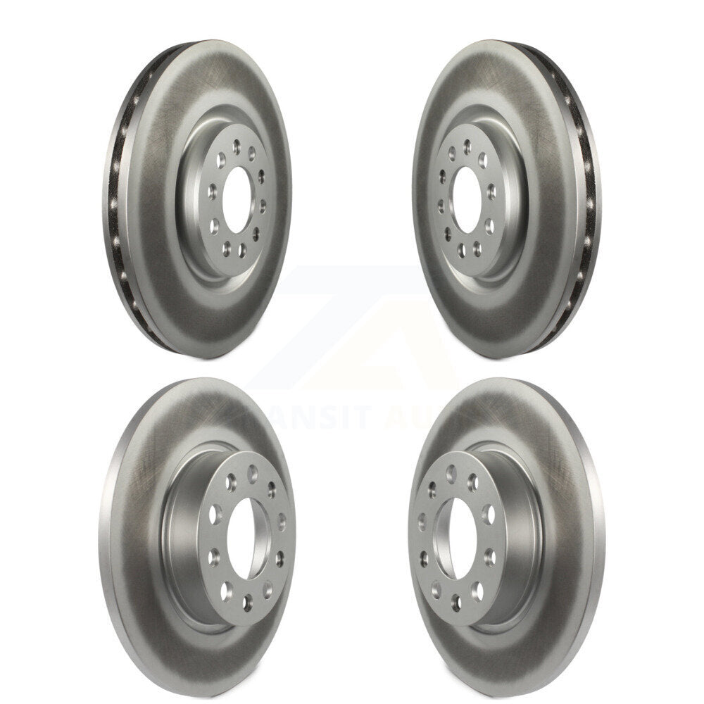 Coated Disc Brake Rotors Front Rear Kit For 2023 Jeep Compass Dodge Hornet