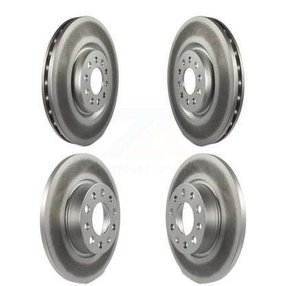 Coated Disc Brake Rotors Front Rear Kit For 2023 Jeep Compass Dodge Hornet