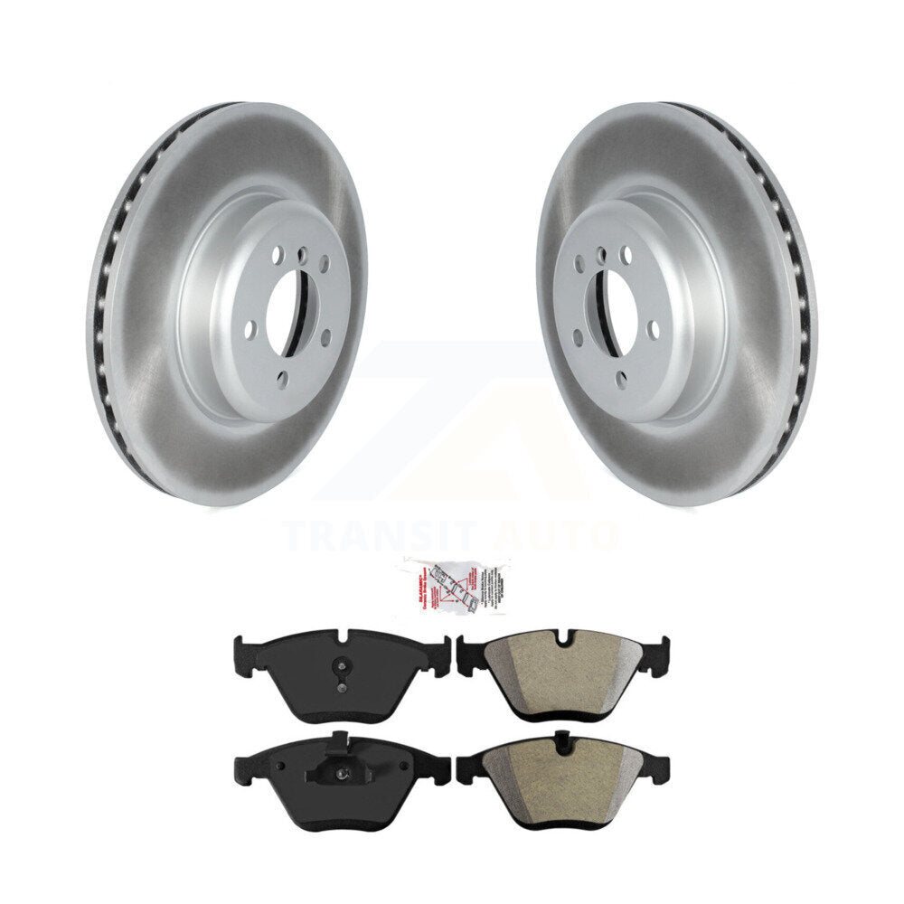 Coat Disc Brake Rotors Semi-Metallic Pad Front Kit For 2013 BMW 328i xDrive 335i