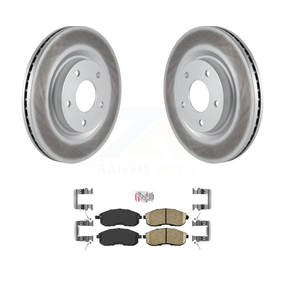 Coated Disc Brake Rotors And Ceramic Pads Front Kit For Nissan Juke