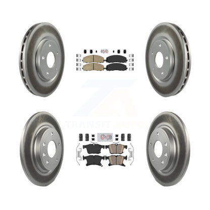 Ceramic Pad Coat Brake Rotors Front Rear Kit For Chrysler Pacifica Grand Caravan