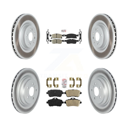 Ceramic Pad And Coated Disc Brake Rotors Front Rear Kit For Mercedes-Benz GLE400