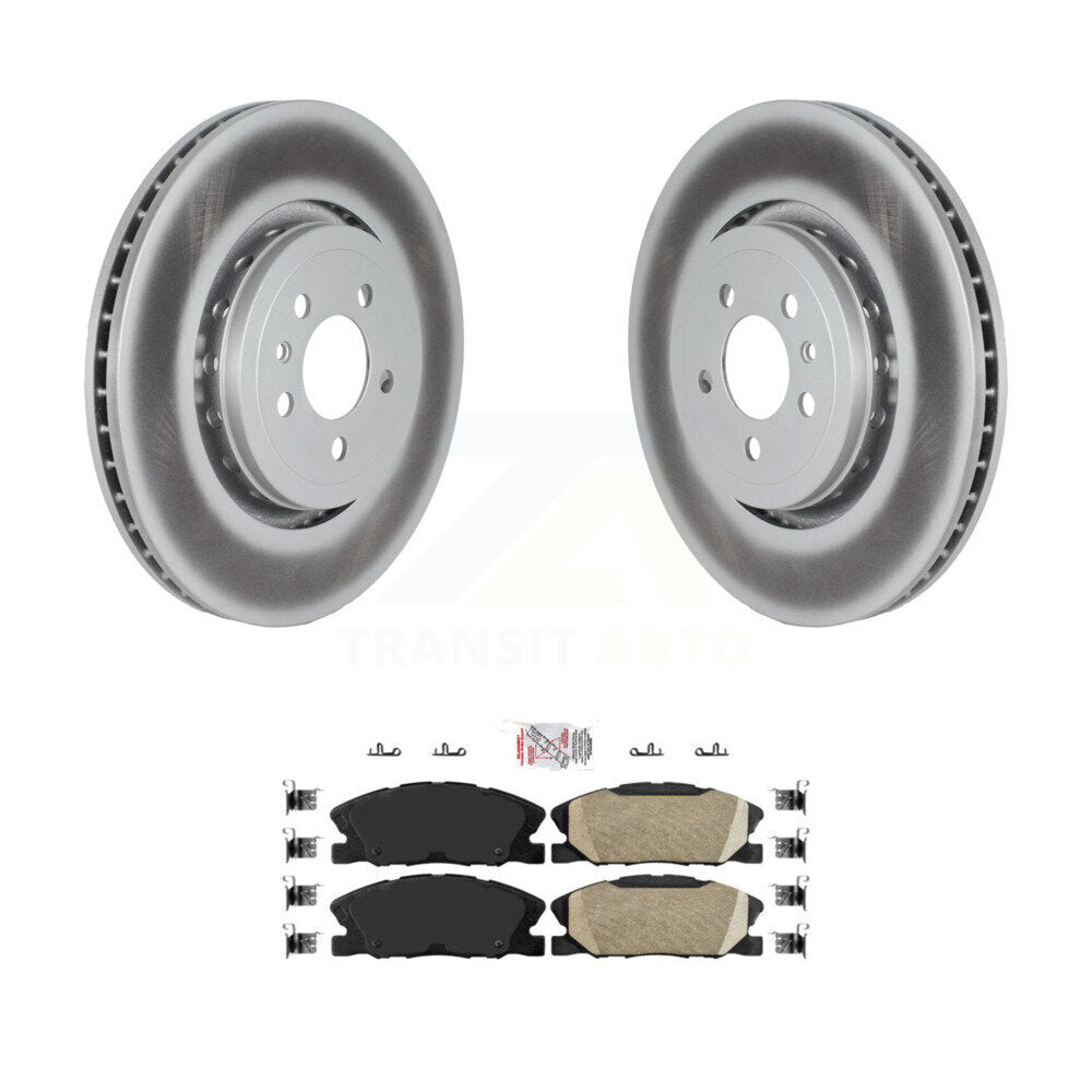 Coated Disc Brake Rotors And Ceramic Pads Front Kit For Dodge Charger