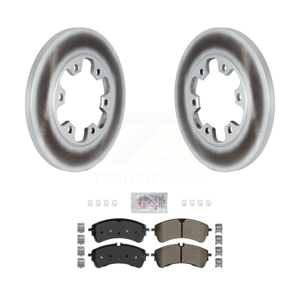 Coat Brake Rotors Semi-Metallic Pad Rear Kit For Ford Transit-250 Transit-150 HD
