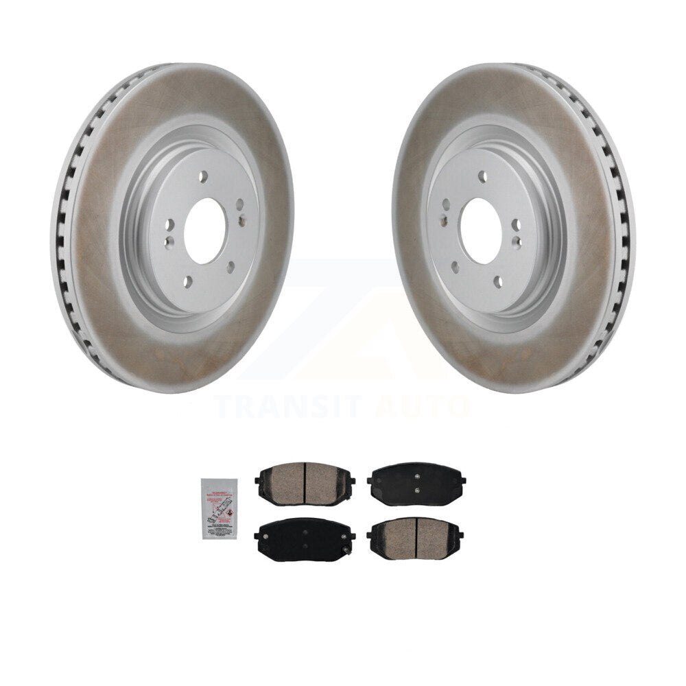 Coated Disc Brake Rotors And Ceramic Pads Front Kit For Hyundai Sonata Kia K5