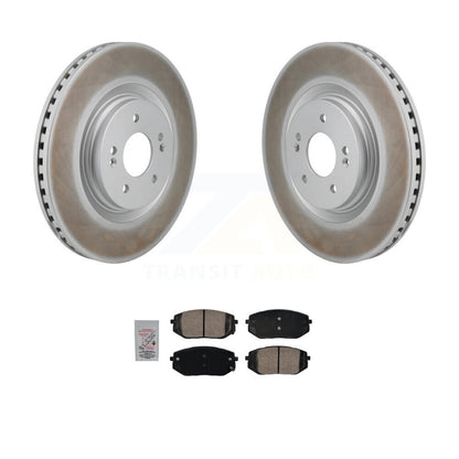 Coated Disc Brake Rotors And Ceramic Pads Front Kit For Hyundai Sonata Kia K5