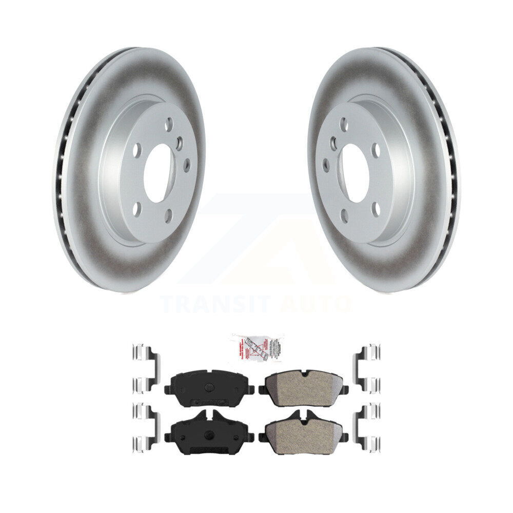 Coated Disc Brake Rotors And Semi-Metallic Pads Front Kit For BMW i3 i3s