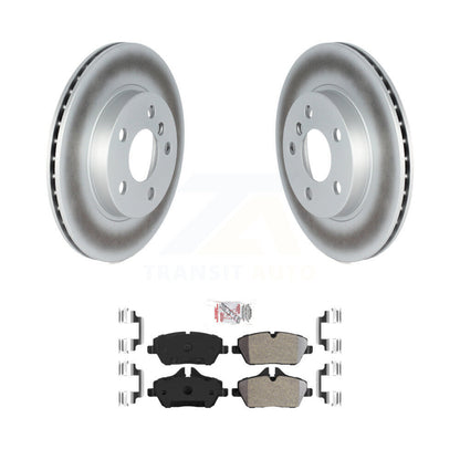 Coated Disc Brake Rotors And Semi-Metallic Pads Front Kit For BMW i3 i3s
