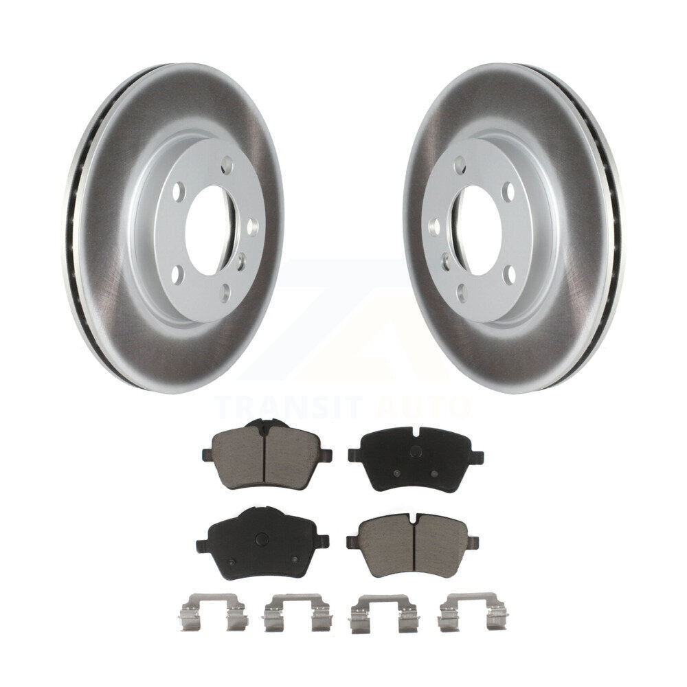 Coated Disc Brake Rotor Ceramic Pad Front Kit For Mini Cooper Countryman Paceman
