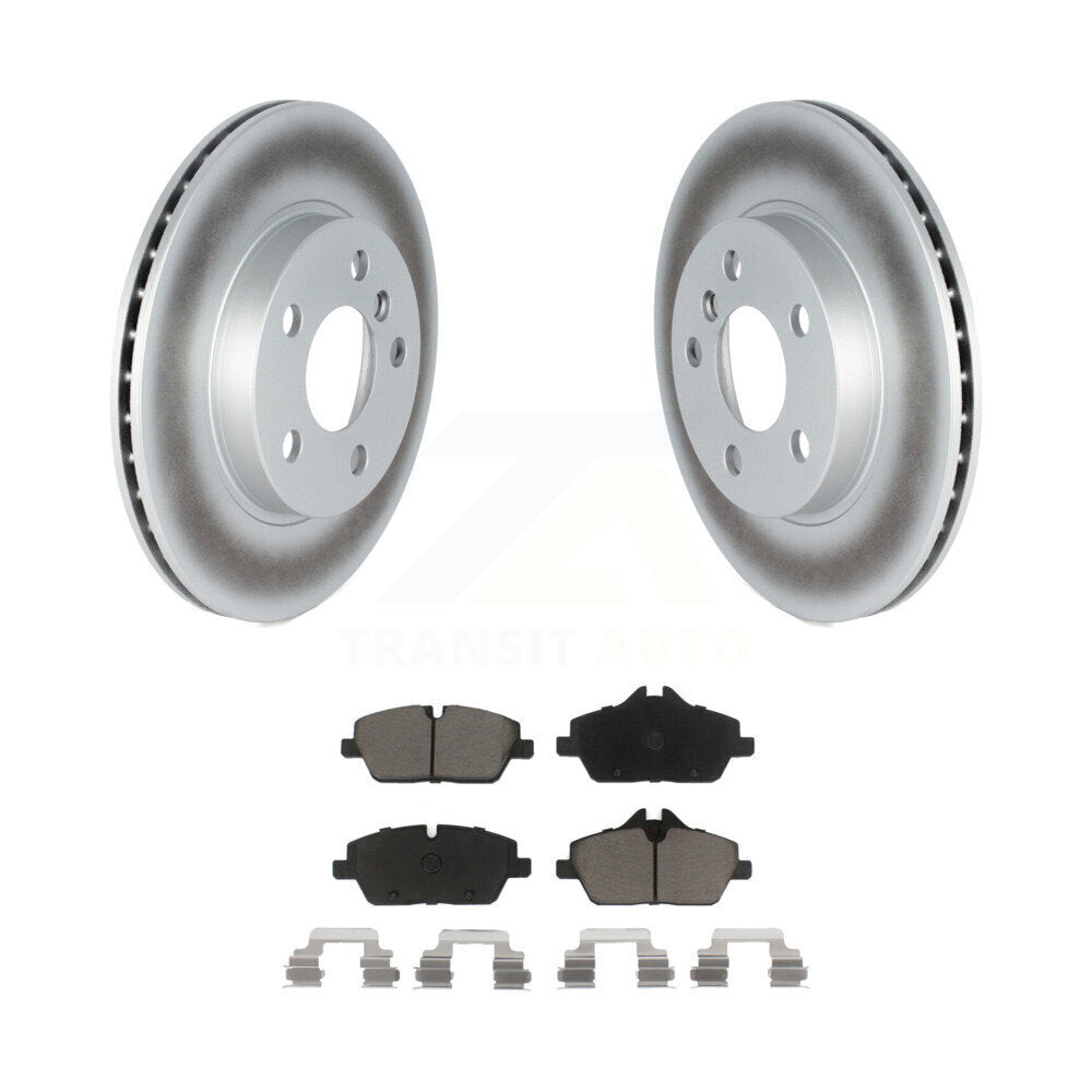 Coated Disc Brake Rotors And Ceramic Pads Front Kit For BMW i3 i3s