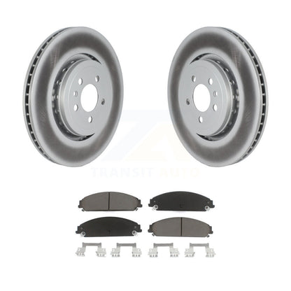 Coated Disc Brake Rotors And Ceramic Pads Front Kit For Dodge Charger