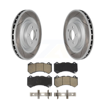 Coated Disc Brake Rotors And Ceramic Pads Front Kit For Dodge Challenger Charger