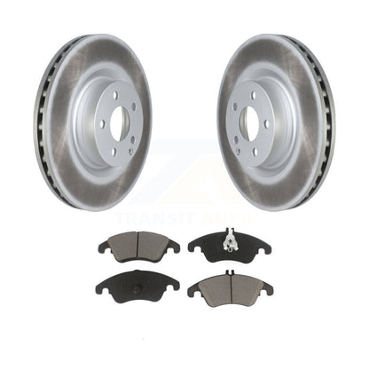 Coated Disc Brake Rotor & Ceramic Pad Front Kit For Mercedes-Benz C250 E400 E550