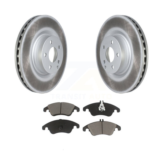 Coated Disc Brake Rotor & Ceramic Pad Front Kit For Mercedes-Benz C250 E400 E550
