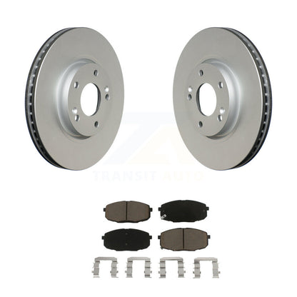 Coated Disc Brake Rotors And Ceramic Pads Front Kit For Kia Forte Koup Forte5