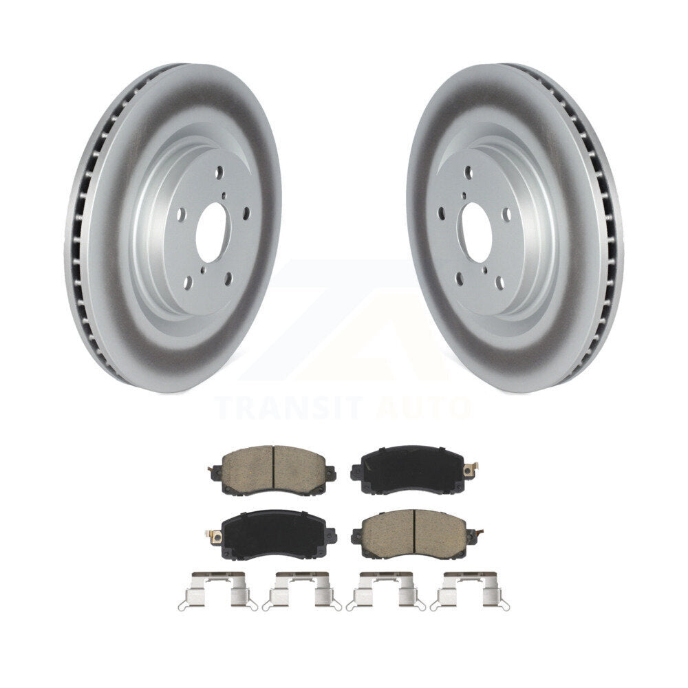 Coat Brake Rotor Ceramic Pad Front Kit For Subaru Forester Outback Crosstrek WRX