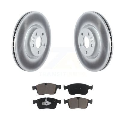 Coated Disc Brake Rotors And Ceramic Pads Front Kit For Volvo XC60