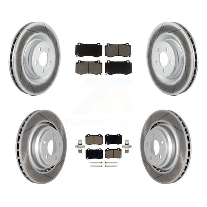 Coat Disc Brake Rotors Ceramic Pad Front Rear Kit For Dodge Charger Chrysler 300