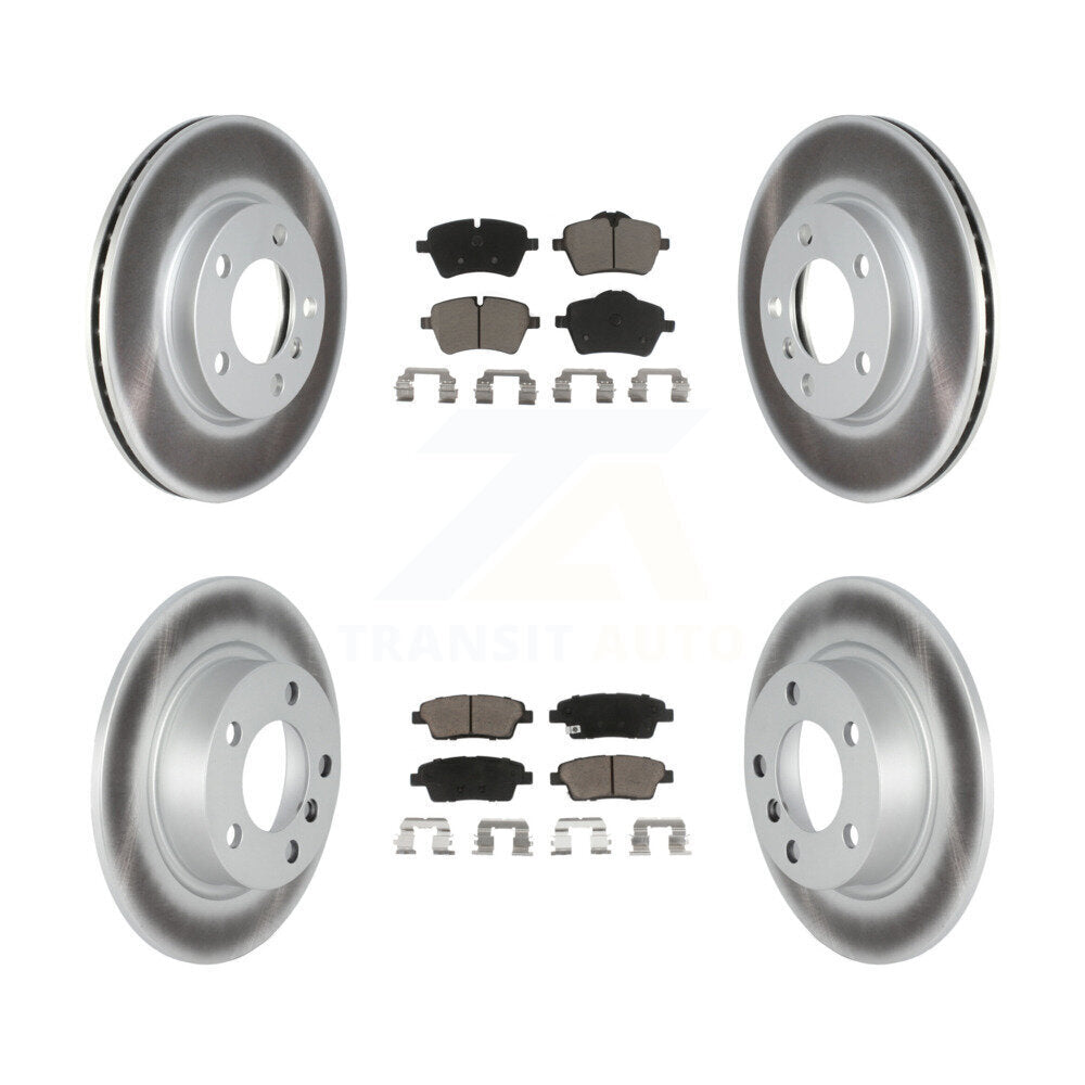 Coated Brake Rotor Ceramic Pad Front Rear Kit For Mini Cooper Countryman Paceman