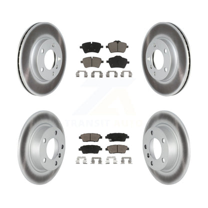 Coated Brake Rotor Ceramic Pad Front Rear Kit For Mini Cooper Countryman Paceman