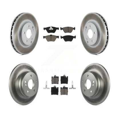 Coat Brake Rotor Ceramic Pad Front Rear Kit For Mercedes-Benz E320 CLK320 CLK430