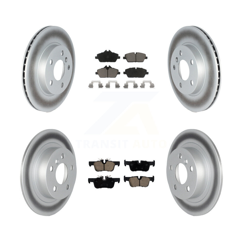 Coated Disc Brake Rotors And Ceramic Pads Front Rear Kit For BMW i3 i3s