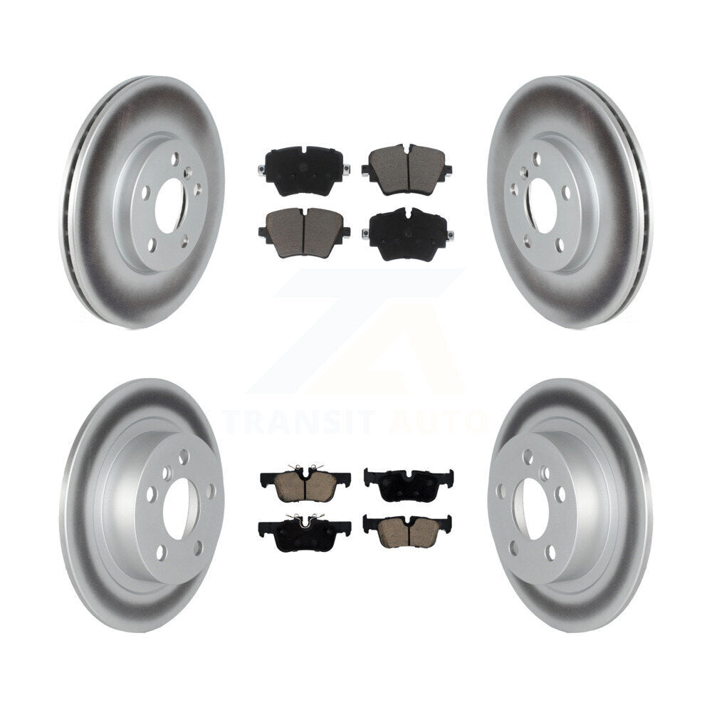 Coated Brake Rotor Ceramic Pad Front Rear Kit For Mini Cooper Countryman Clubman