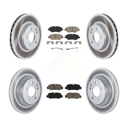Coated Disc Brake Rotors And Ceramic Pad Front Rear Kit For Mercedes-Benz Metris