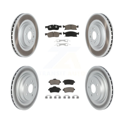 Coated Disc Brake Rotors And Ceramic Pad Front Rear Kit For Mercedes-Benz GLE400