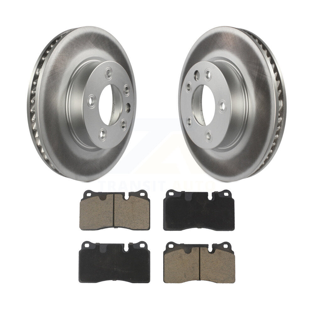 Front Coated Disc Brake Rotors And Ceramic Pads Kit For Volkswagen Touareg KGC-101403