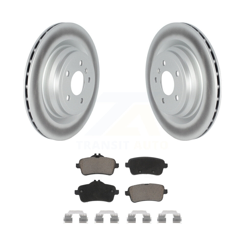 Coat Brake Rotors Ceramic Pad Rear Kit For Mercedes-Benz ML350 GLE400 GLE350 AMG