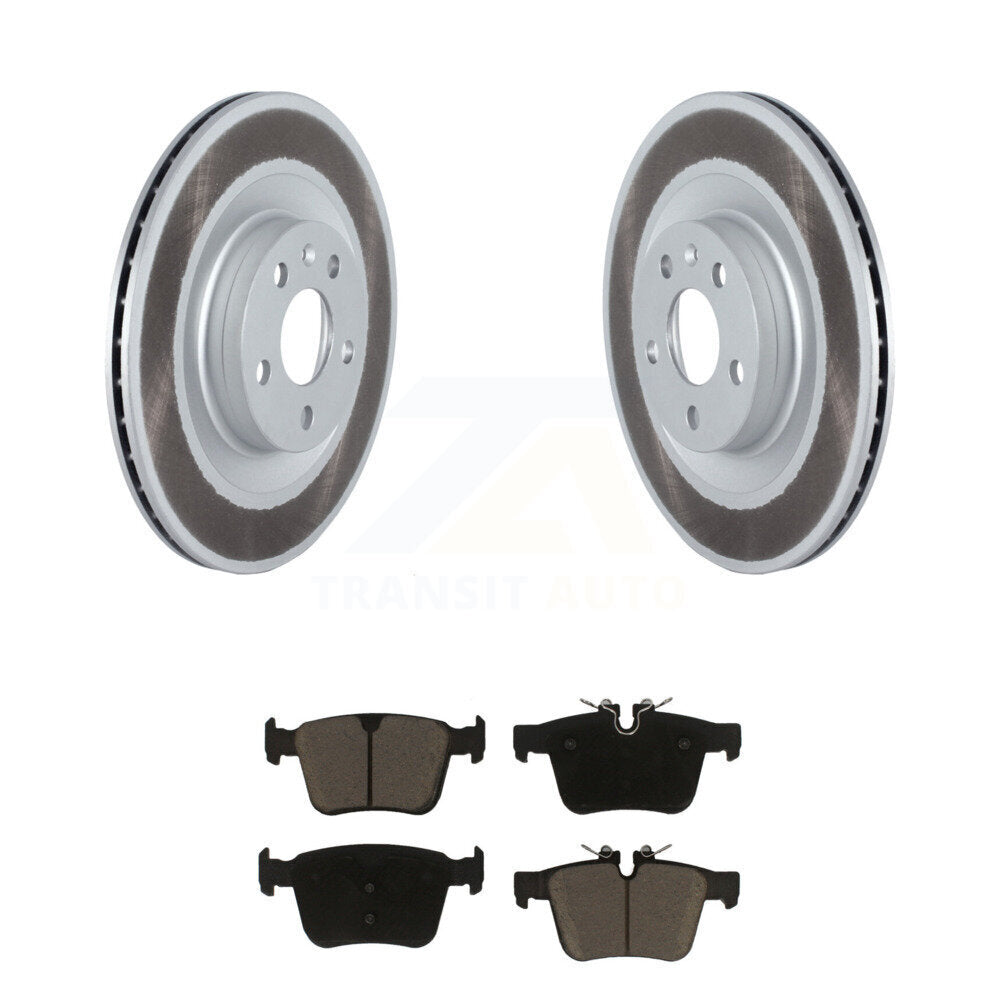 Coat Brake Rotors Ceramic Pad Rear Kit For Volvo XC60 XC90 S60 V90 Cross Country