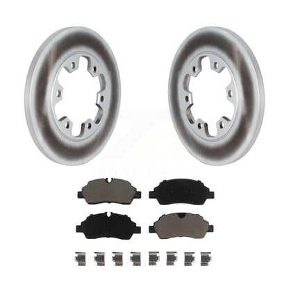 Coat Brake Rotors Ceramic Pad Rear Kit For Ford Transit-350 HD With 6 Lug Wheels
