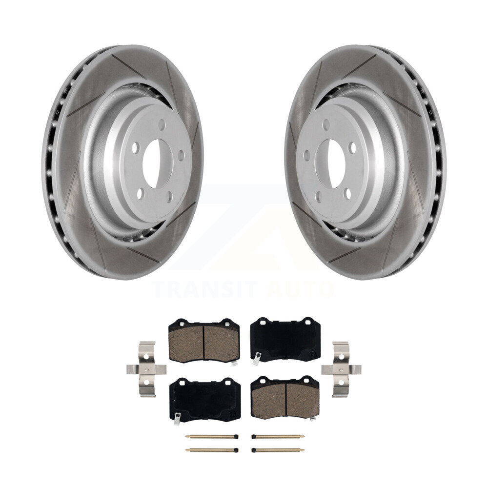 Coat Brake Rotors Ceramic Pad Rear Kit For Dodge Charger Chrysler 300 Challenger