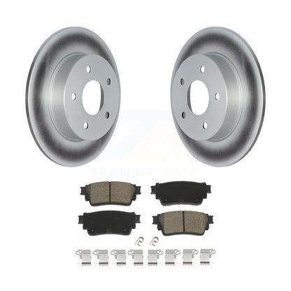 Coated Disc Brake Rotors And Ceramic Pads Rear Kit For Nissan Kicks Altima