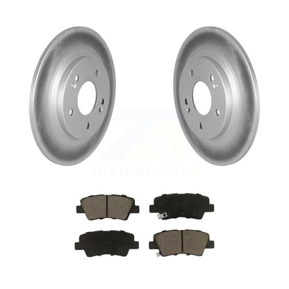 Coated Disc Brake Rotors And Ceramic Pad Rear Kit For 2022-2023 Hyundai Kona AWD