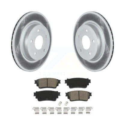 Coated Disc Brake Rotors And Ceramic Pads Rear Kit For Nissan Rogue