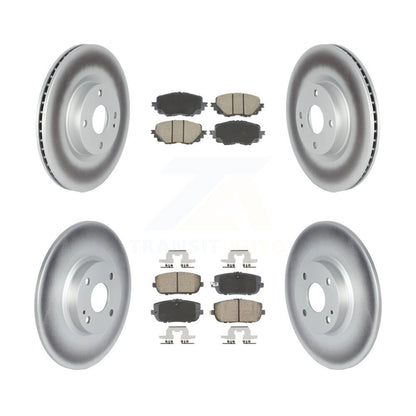 Coated Disc Brake Rotors And Ceramic Pads Front Rear Kit For Mazda MX-5 Miata