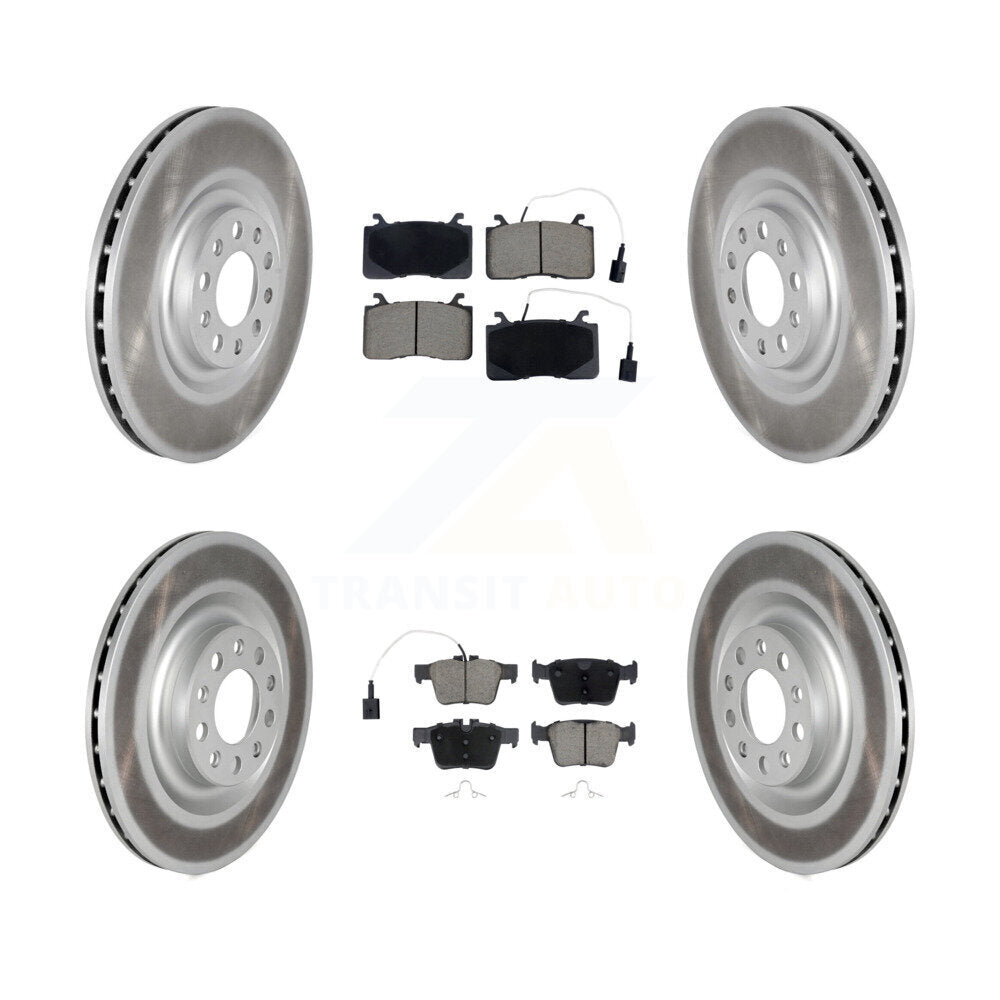 Coated Disc Brake Rotor Ceramic Pad Front Rear Kit For Alfa Romeo Stelvio Giulia