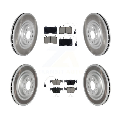 Coated Disc Brake Rotor Ceramic Pad Front Rear Kit For Alfa Romeo Stelvio Giulia