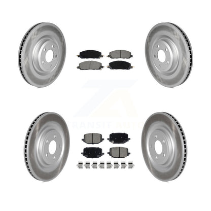 Coat Disc Brake Rotor Ceramic Pad Front Rear Kit For Lincoln Aviator Ford Police