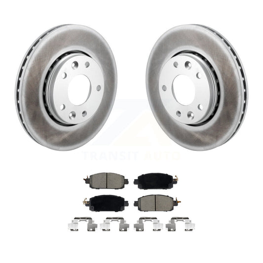 Coated Disc Brake Rotors And Ceramic Pads Front Kit For Nissan Kicks Sentra