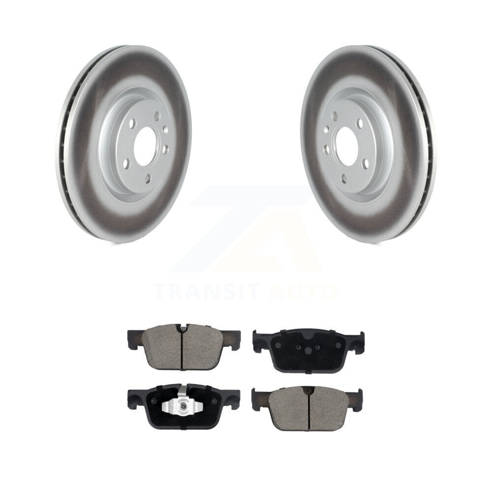 Coat Brake Rotors Ceramic Pad Front Kit For Volvo XC60 S60 V90 Cross Country V60