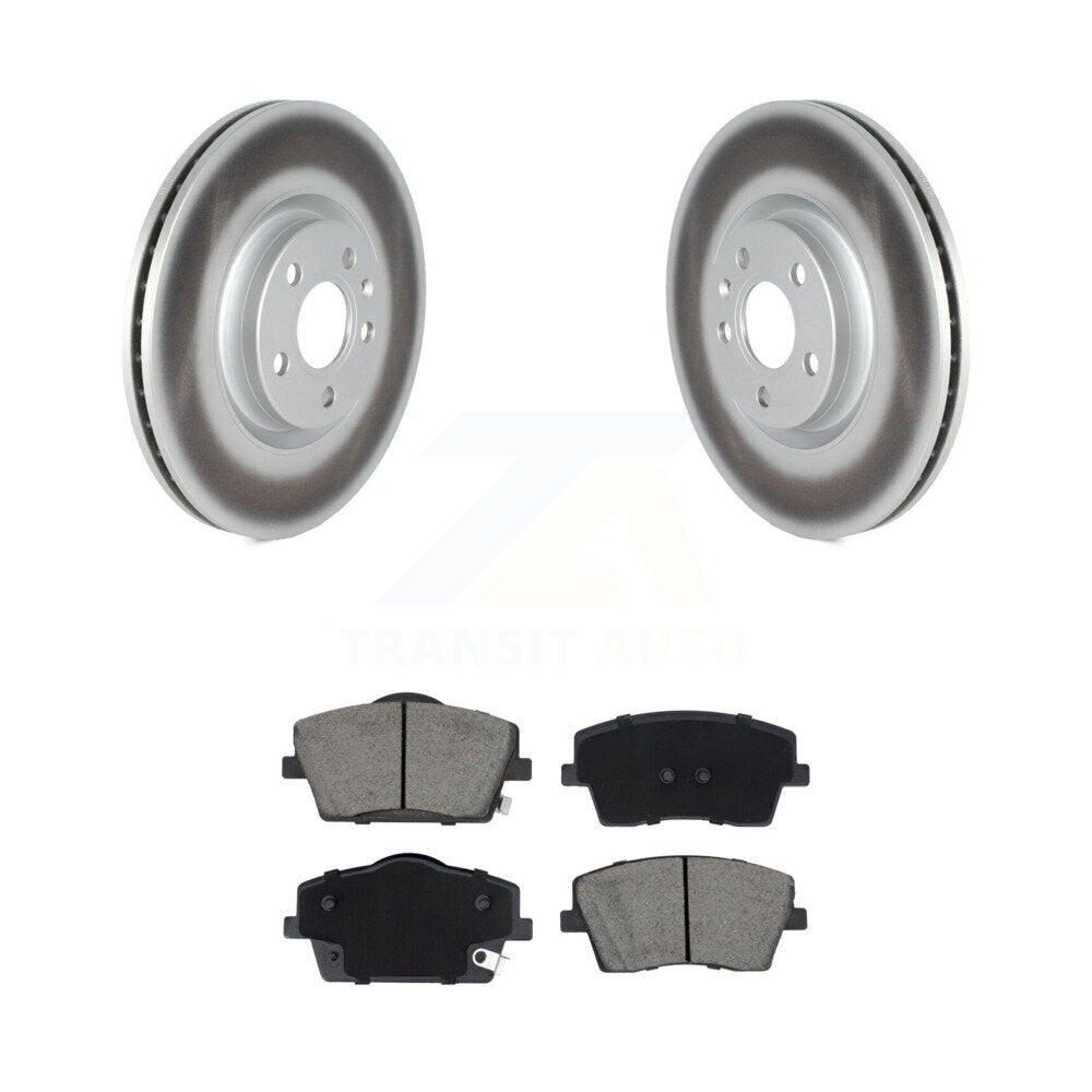 Coated Disc Brake Rotors And Ceramic Pads Front Kit For Volvo XC40