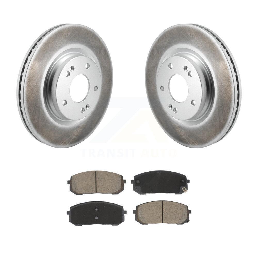 Coat Brake Rotor Ceramic Pad Front Kit For Hyundai Elantra Sonata Kia Niro EV K5