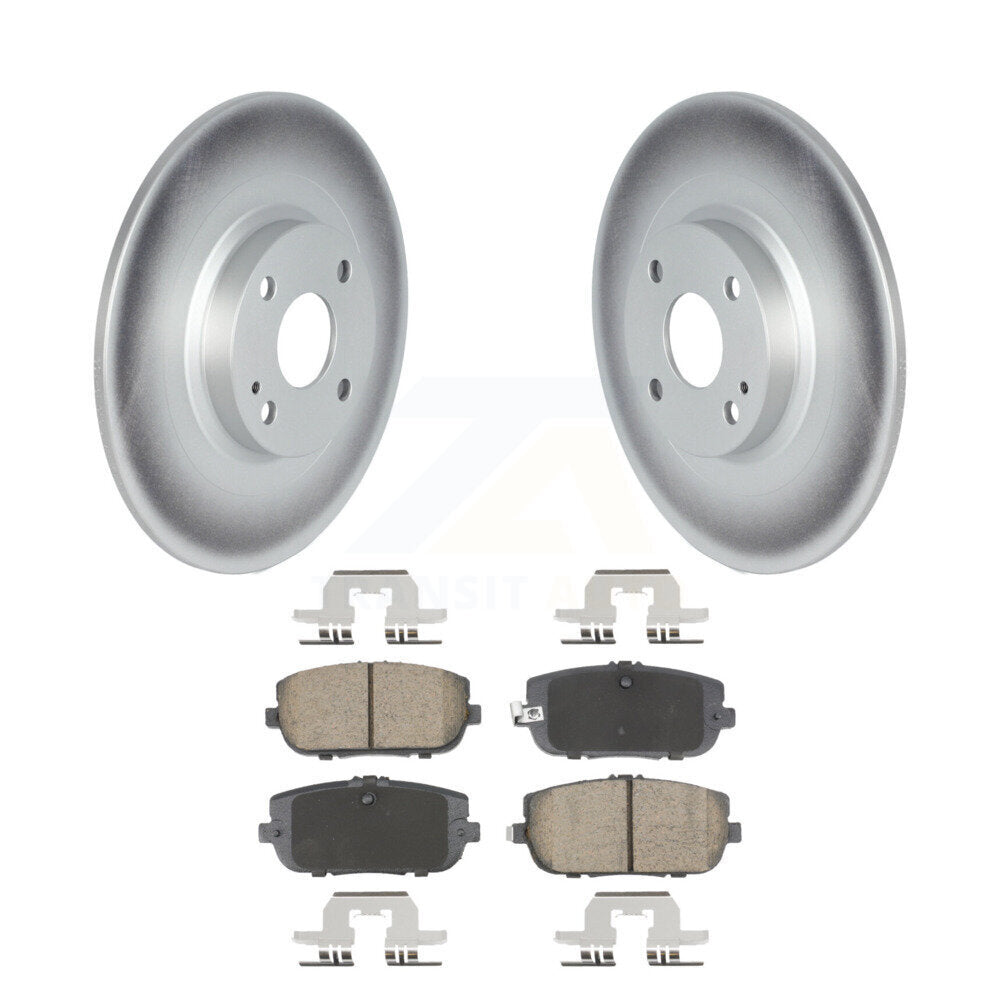 Coat Disc Brake Rotors Ceramic Pad Rear Kit For Mazda MX-5 Miata Fiat 124 Spider