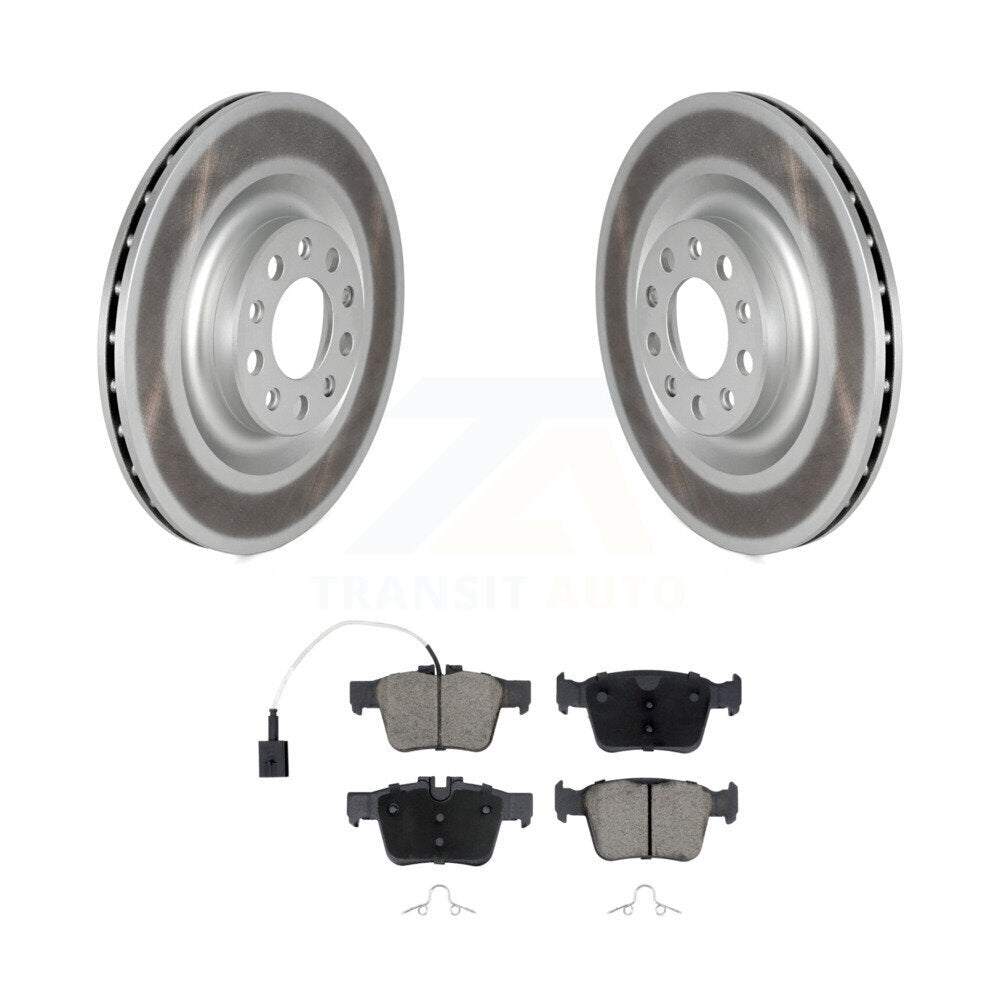Coated Disc Brake Rotors And Ceramic Pads Rear Kit For Alfa Romeo Stelvio Giulia